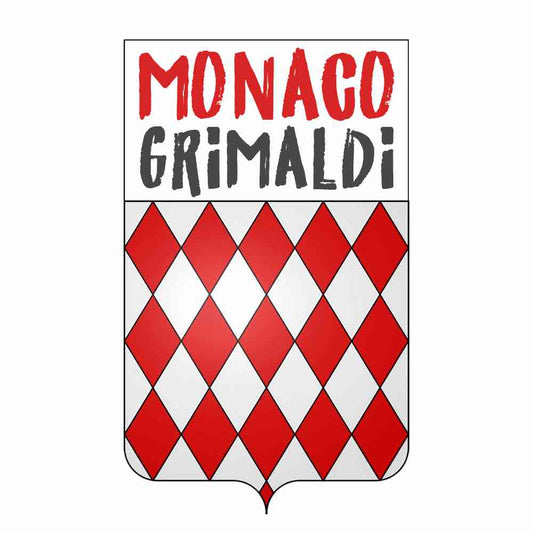 Monaco Coat of Arms sticker - 3 sizes