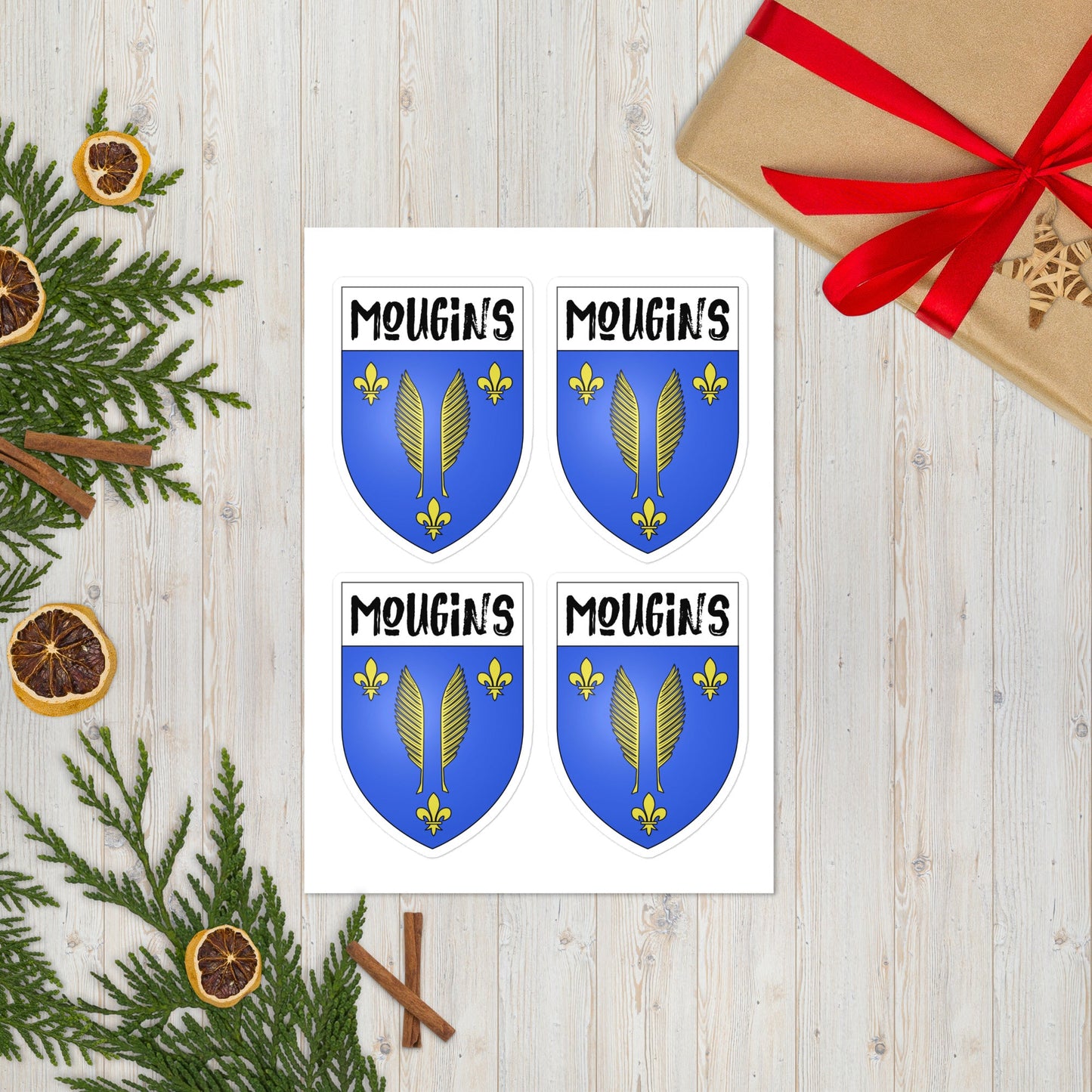 Mougins Coat of Arms stickers - 4 pieces