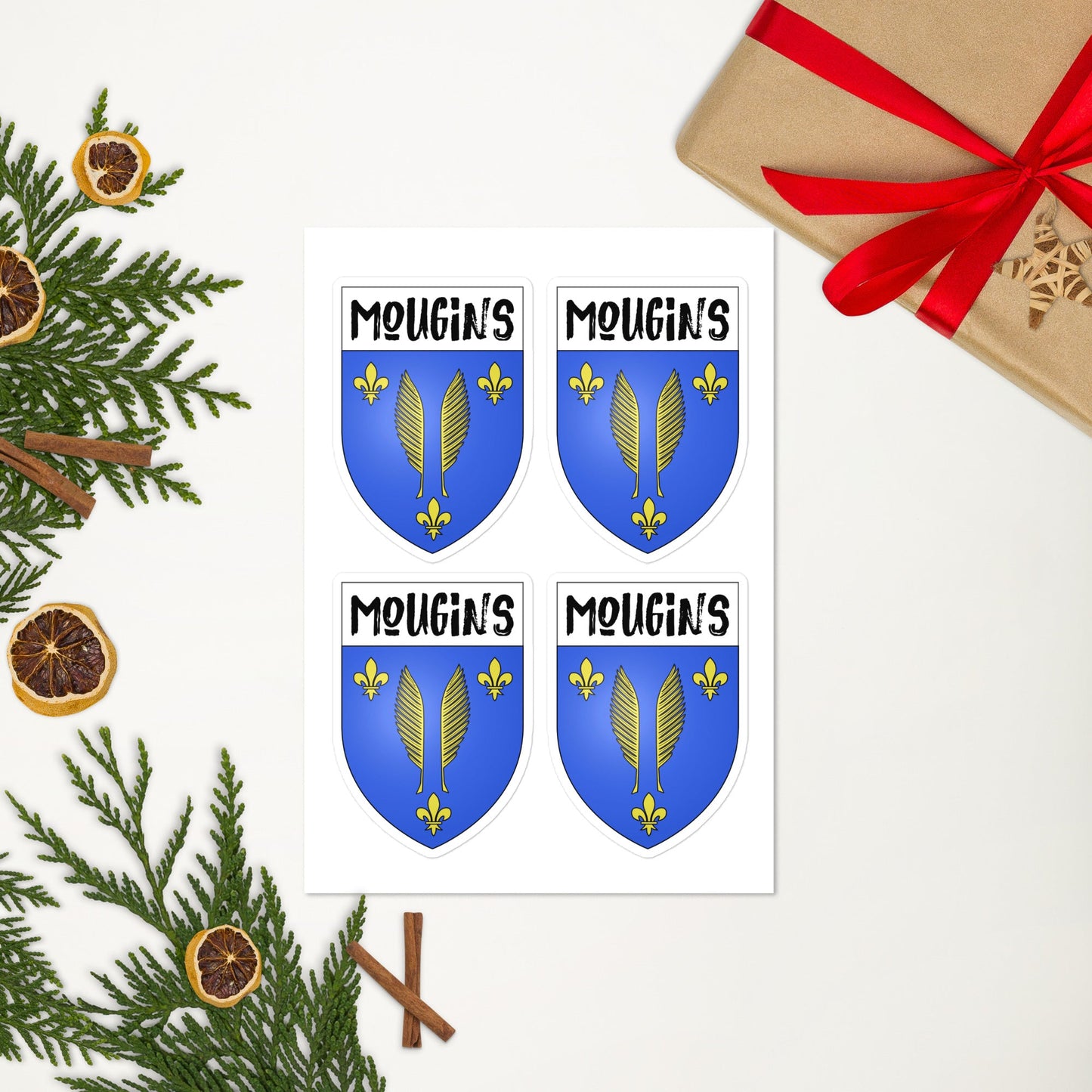 Mougins Coat of Arms stickers - 4 pieces