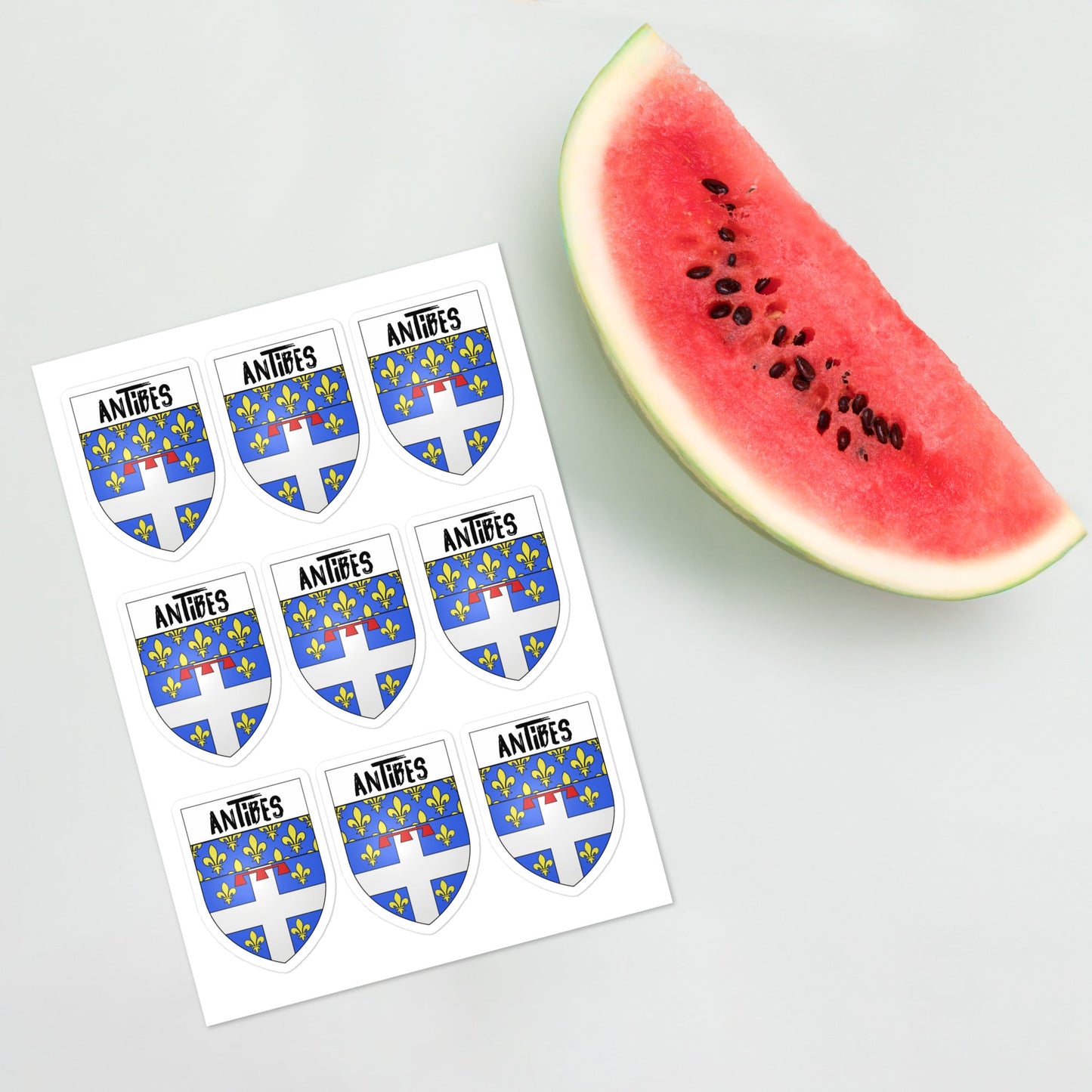 Antibes Coat of Arms stickers - 9 pieces