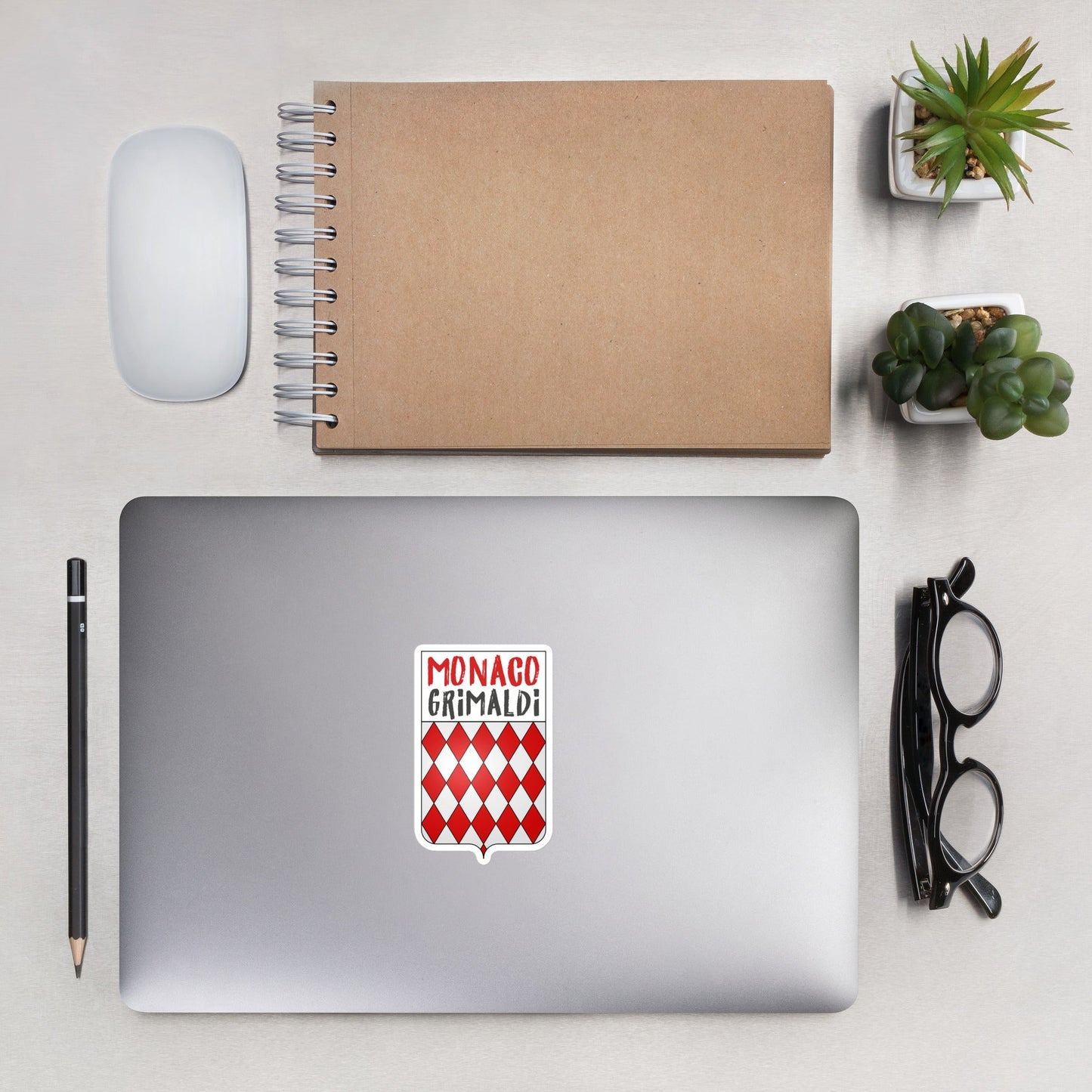 Monaco Coat of Arms sticker - 3 sizes